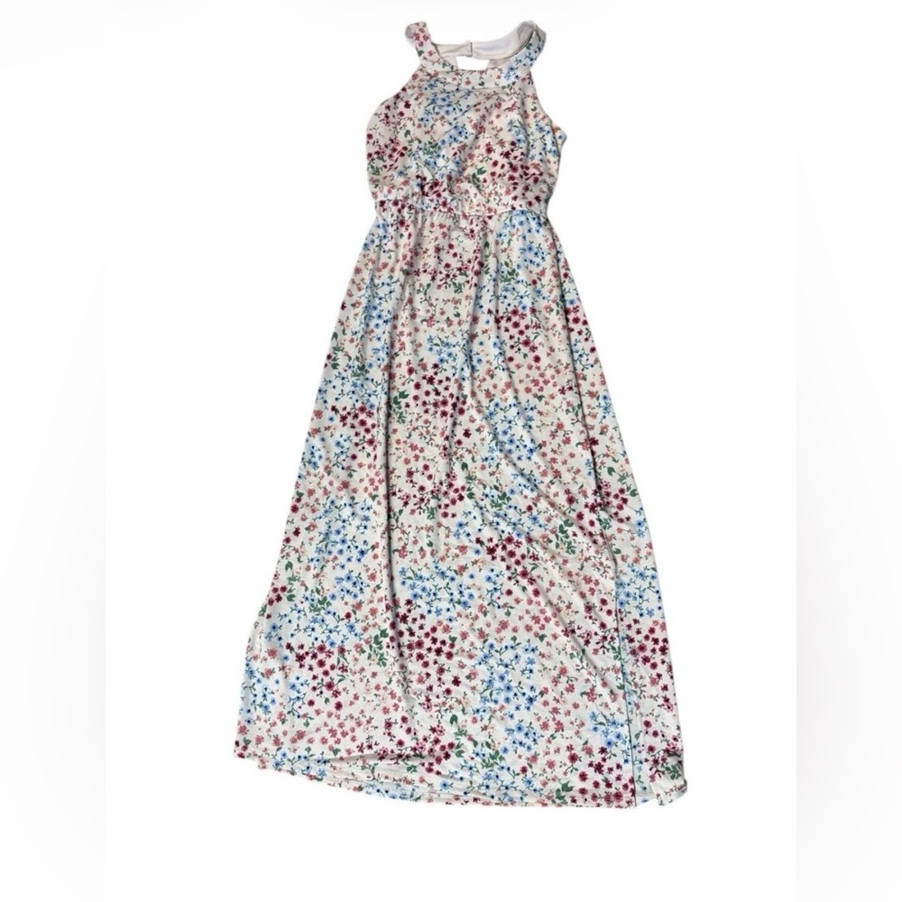 Stella & Sienna Girl’s Pink Maxi Flowered Dress Size L